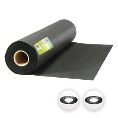 Agrowłóknina Plonos 1,6x50 m + 100 szpilek, czarna