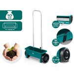 Siewnik do trawy i nawozu Plonos 12 litrów, zielony