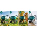 Siewnik do trawy i nawozu Plonos 27 litrów, zielony