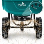 Siewnik do trawy i nawozu Plonos 27 litrów, zielony