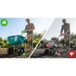Siewnik do trawy i nawozu Plonos 27 litrów, zielony