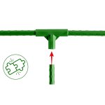 Złączki do tyczek Plonos 11x70 mm, typ-3, 4 szt., zielone