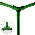 Złączki do tyczek Plonos 11x40 mm, typ-3, 4 szt., zielone