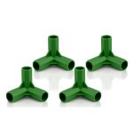 Złączki do tyczek Plonos 11x40 mm, typ-3, 4 szt., zielone