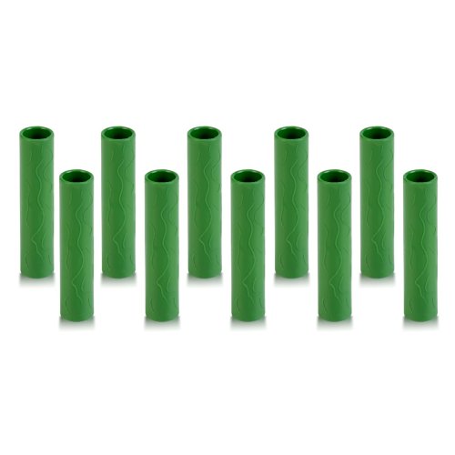 Złączki do tyczek Plonos 11x75 mm, proste, 10 szt., zielone
